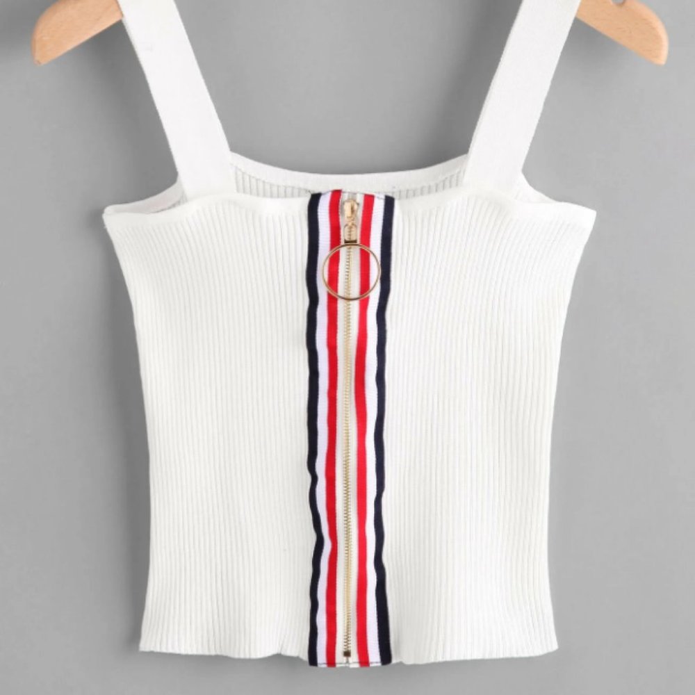 Zipper Tank Top